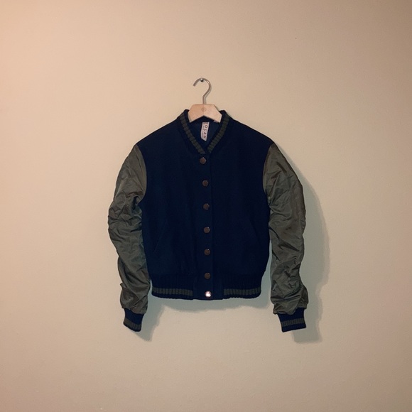 DOLAN Varsity Bomber Jacket Preppy Academia College - Picture 7 of 15